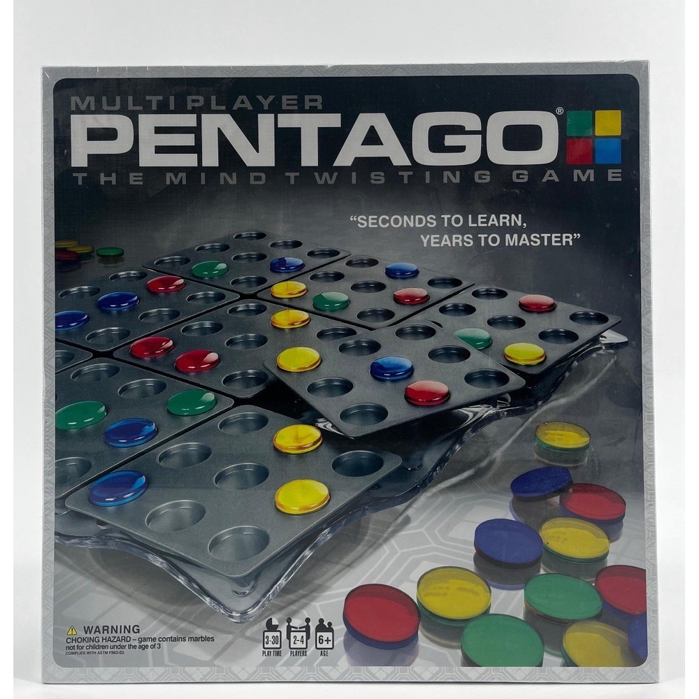 Pentago The Mind Twisting Strategy Board Game Fast Paced Fun 2005 (NEW SEALED)